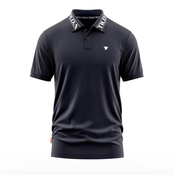 Men's Navy Aumé Polo Shirt
