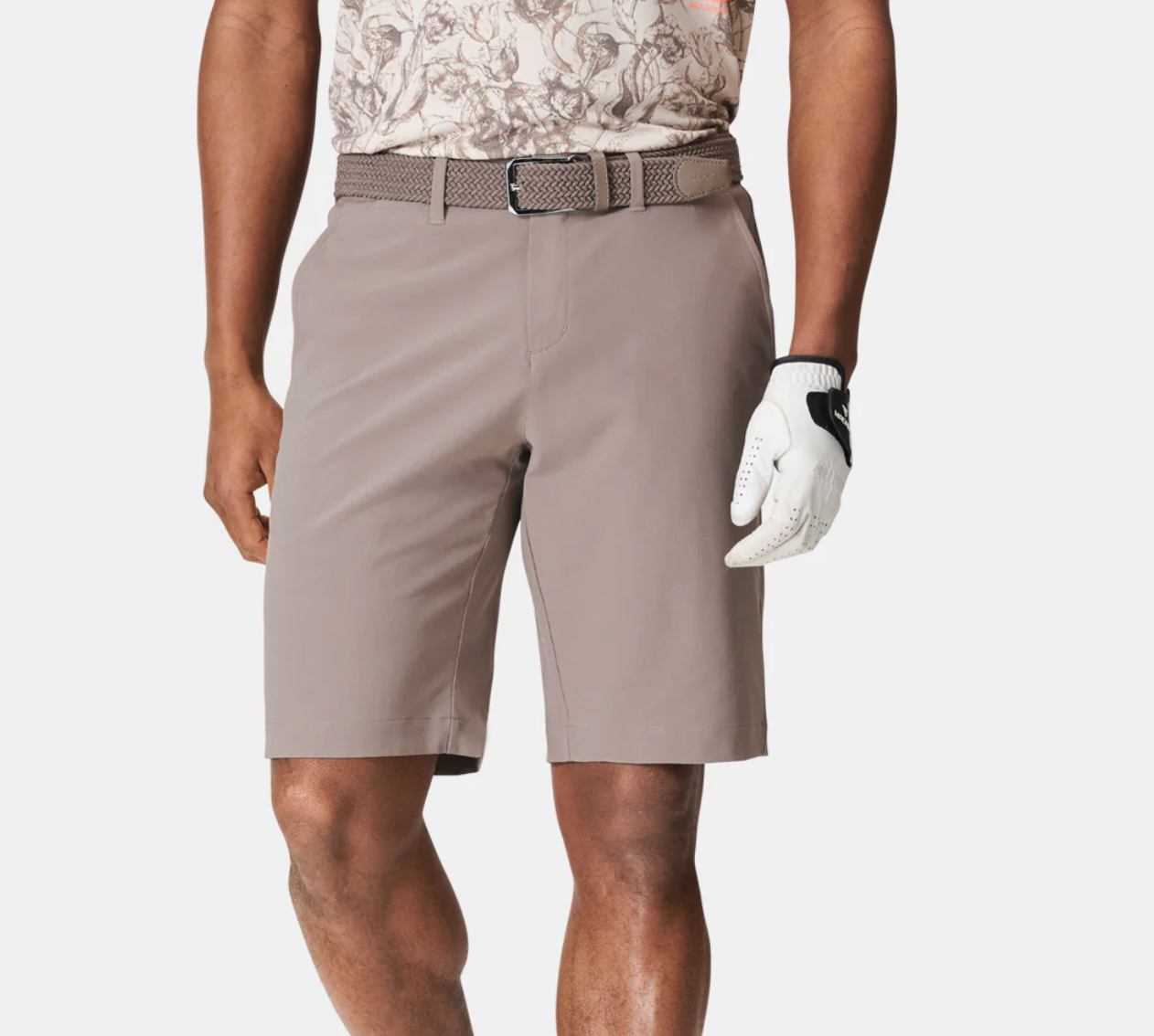 Beige Stretch Shorts